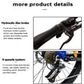 Miniatyrbild 10 av 10: Hedatx TX11 27,5'' elcykel, 500W mittmonterad motor, 15,6AH batteri, 9 hastigheter, hydrauliska bromsar, 27,5''*2,4'' däck