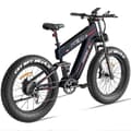 Miniatyrbild 3 av 10: Freesky M520 26'' vuxen elcykel, 1200W motor, 41AH batteri, maxhastighet upp till 60KM/H, 7 hastigheter, full fjädring, hydraulisk broms