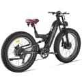 Miniatyrbild 3 av 11: Freesky M530 26'' elcykel med dubbla motorer, 30Ah Samsung litiumbatteri, 2*1000W motorer, 7 hastigheter, hydrauliska bromsar, fullfjädrad elcykel