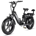 Miniatyrbild 1 av 9: TESWAY X5 heldämpad elcykel, 750W motor, 48V 30Ah batteri, 20 x 4,0'' däck, topphastighet 45 km/h, räckvidd 120 km (PAS), Shimano 7-växlad