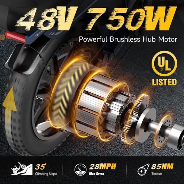 TESWAY-X7 hopfällbar elcykel, 500W/750W motor, maxhastighet upp till 45 km/h, 25Ah/30AH batteri som tillval, hydrauliska bromsar, Shimano 7-växlad