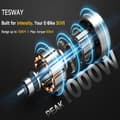 Miniatyrbild 10 av 10: TESWAY-X7 hopfällbar elcykel, 500W/750W motor, maxhastighet upp till 45 km/h, 25Ah/30AH batteri som tillval, hydrauliska bromsar, Shimano 7-växlad