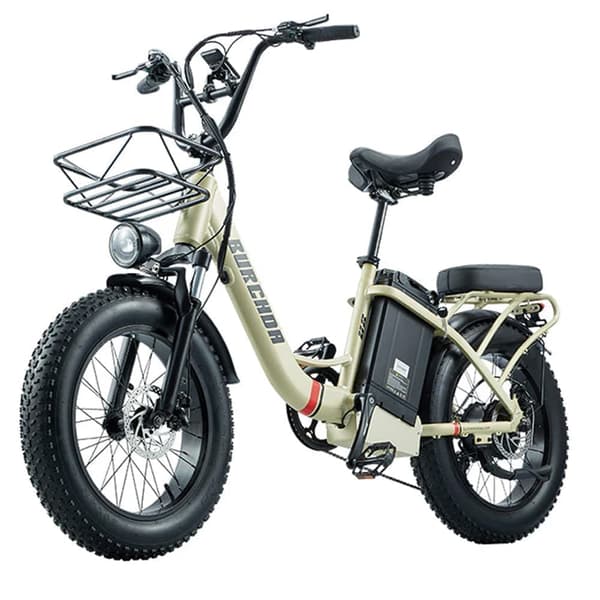 BURCHDA U8 urban elcykel, 1 000 W motor, 31,5 Ah batteri —,Breda däck 20" x 4,0" —,Shimano 7 hastigheter