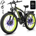 Miniatyrbild 1 av 11: KETELES k800 vuxen 2000W elcykel med dubbla motorer, 23AH Samsung batteri, 26*4.0 fet däck elektrisk mountainbike.
