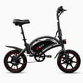 Miniatyrbillede 1 af 11: DYU D3F 14 tommer mini folde elcykel, 250W motor, 36V 10AH batteri, produktvægt 17KG.