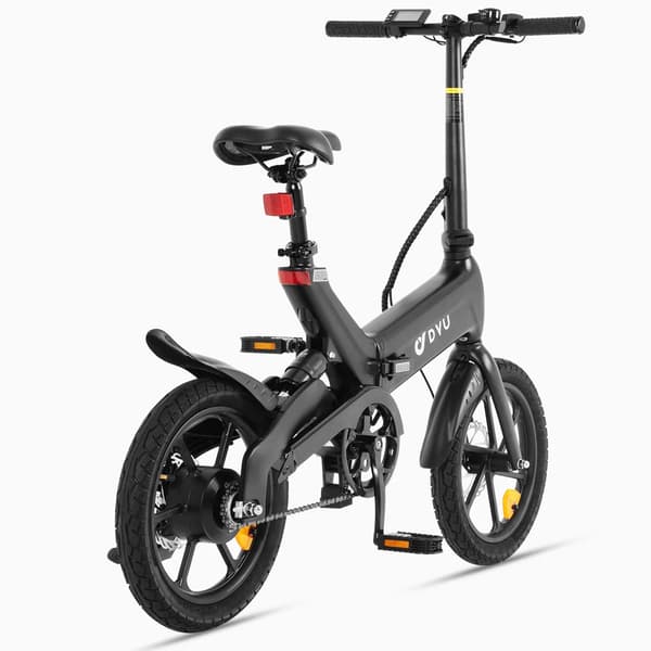 DYU A16 16'' elcykel, 250W motor, 10AH batteri, 25KM/H, främre och bakre stötdämpare, hopfällbar