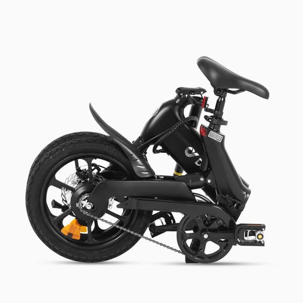 DYU A16 16'' elcykel, 250W motor, 10AH batteri, 25KM/H, främre och bakre stötdämpare, hopfällbar