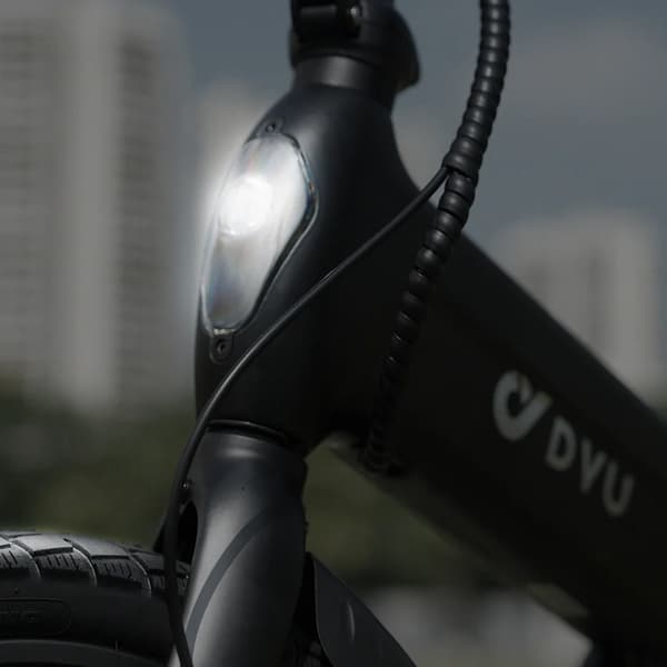 DYU A16 16'' elcykel, 250W motor, 10AH batteri, 25KM/H, främre och bakre stötdämpare, hopfällbar