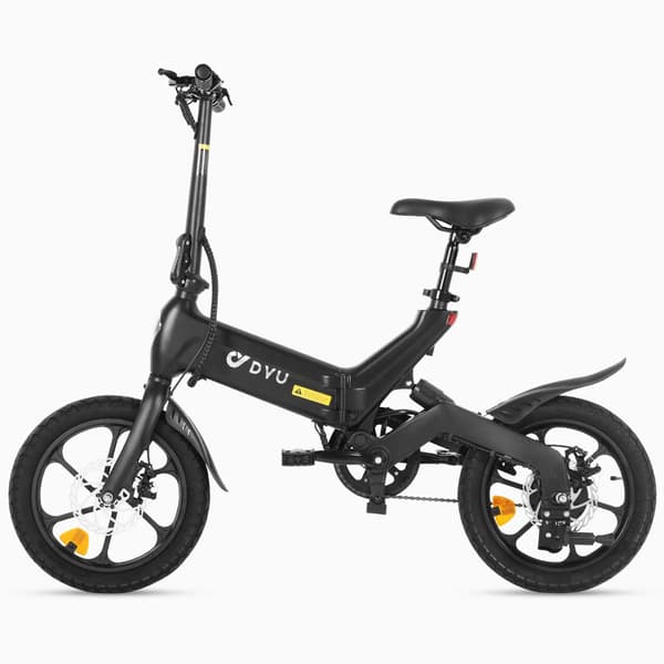 DYU A16 16'' elcykel, 250W motor, 10AH batteri, 25KM/H, främre och bakre stötdämpare, hopfällbar