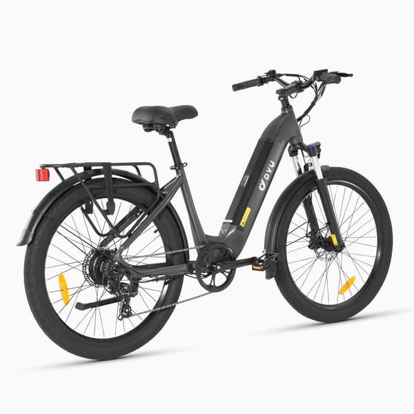 DYU C1 26 tuuman kaupunkisähköpyörä, 350W moottori, 36V 10AH akku, maksimikantama 65KM. Shimanon seitsenvaihteiset, 26*2,5” maastorenkaat.