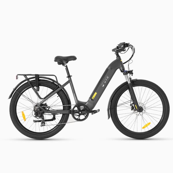 DYU C1 26 tuuman kaupunkisähköpyörä, 350W moottori, 36V 10AH akku, maksimikantama 65KM. Shimanon seitsenvaihteiset, 26*2,5” maastorenkaat.