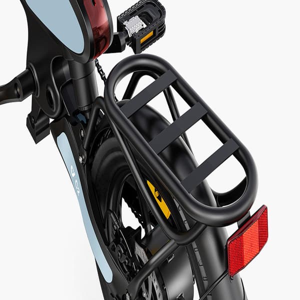 DYU C2 16-tums helt hopfällbar elcykel, ram i magnesiumlegering, 16*2,5-tums däck, 250W motor, 48V 7,5AH batteri.