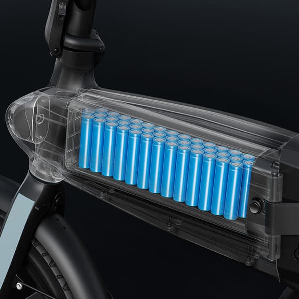 DYU C2 16-tums helt hopfällbar elcykel, ram i magnesiumlegering, 16*2,5-tums däck, 250W motor, 48V 7,5AH batteri.