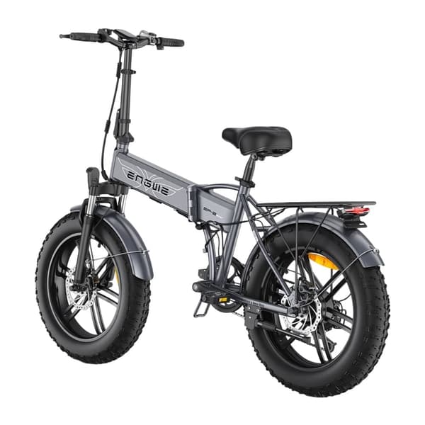 ENGWE EP-2 Boost vikbar elcykel för vuxen, 750W motor, 48V 13AH batteri, 20''*4'' fat däckcykel,grå.