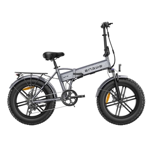ENGWE EP-2 Boost vikbar elcykel för vuxen, 750W motor, 48V 13AH batteri, 20''*4'' fat däckcykel,grå.