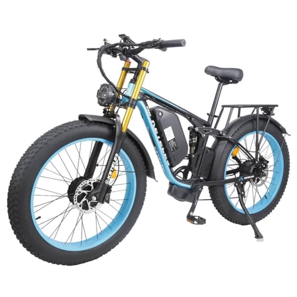 KETELES K800PRO Vuxen 2000W Elcykel, 23AH Samsung Batteri, Shimano 7 Speed, 26*4.0 Däck, Fullfjädrad Elektrisk Mountainbike.