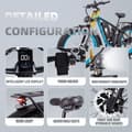 Miniatyrbild 11 av 11: KETELES K800PRO Vuxen 2000W Elcykel, 23AH Samsung Batteri, Shimano 7 Speed, 26*4.0 Däck, Fullfjädrad Elektrisk Mountainbike.