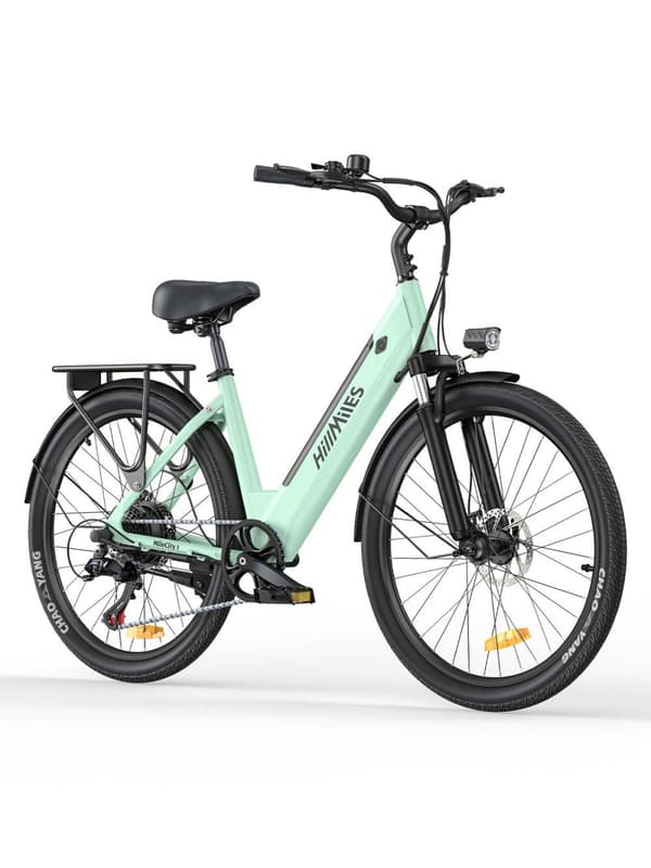 HillMiles MileCity1 Straddle Elcykel: 100 km PAS, 42 Nm, IP65, lämplig för stadspendling, Shimano