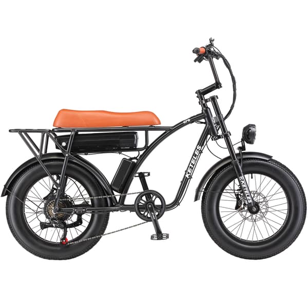 KETELES KF8 1000W/2000W Vuxen City Elcykel, Samsung 23AH Batteri, 20*4,0 Fat Tire, Shimano 7 Speed, Hydraulic Oil Skivbroms.