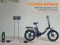 Miniatyrbild 11 av 11: HILLMILES MilePort 1 Step-Over Elcykel: 250W Motor, 80-100 km PAS-räckvidd, 20"×3.0" Fat Tires, Shimano 7-växlad, IPX4 Vattentät