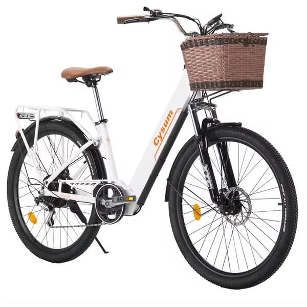 Cysum Cityrun elektrisk cykel 26 '' vuxna män kvinnor 250w motor 25 km / h elcykel med 36V 10Ah Li-batteri sportcykelfordon
