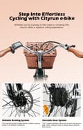 Miniatyrbild 8 av 11: Cysum Cityrun elektrisk cykel 250w motor 25 km / h elcykel med 36V 10Ah Li-batteri sportcykelfordon 26 '' vuxna män kvinnor