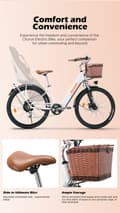 Miniatyrbild 10 av 11: Cysum Cityrun elektrisk cykel 250w motor 25 km / h elcykel med 36V 10Ah Li-batteri sportcykelfordon 26 '' vuxna män kvinnor