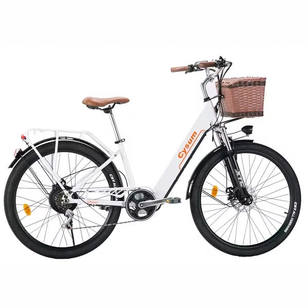 Cysum Cityrun elektrisk cykel 250w motor 25 km / h elcykel med 36V 10Ah Li-batteri sportcykelfordon 26 '' vuxna män kvinnor