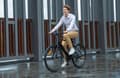 Miniatyrbild 11 av 11: DYU Stroll 1 city elcykel, 250W motor, 9AH batteri, 700*38C däck, 7 hastigheter, ingen gaspedal
