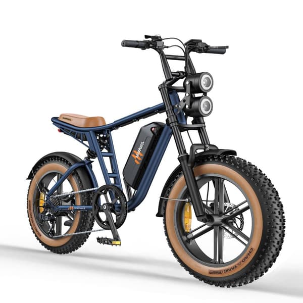 Hillmiles Milezoom1 750W Elcykel: 52V 15,6Ah, 45 km/h hastighet, 20"×4,0 Fat Tires, hydrauliska bromsar, Shimano 7-växlad - All-Terrain