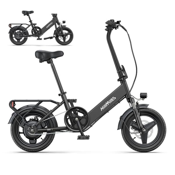 HillMiles Mile 1 14 tuuman kompakti sähköpyörä: 250 W, 60 km:n toimintasäde, 7 nopeutta, sopii kaupunkimatkoihin ja päivittäisiin matkoihin