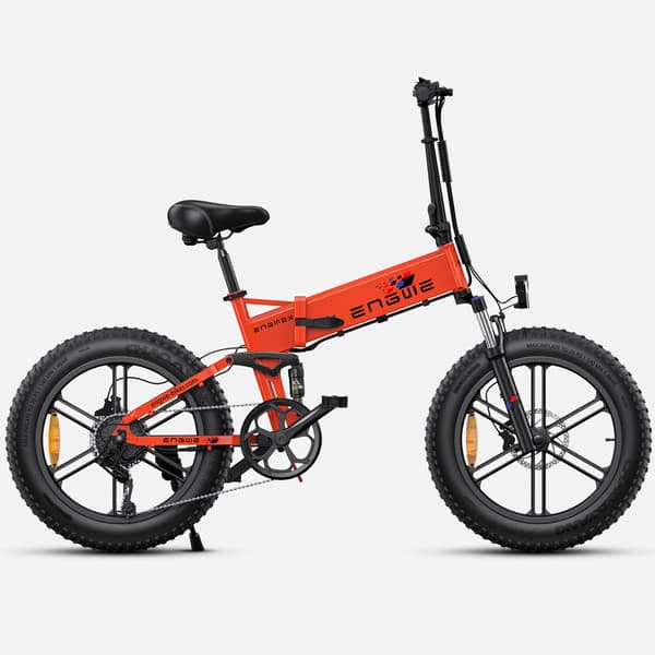 ENGWE Engine X vikbar elcykel för vuxna, 250W motor, 48V13Ah batteri, 20 x 4,0 breda däck, SHIMANO 7 växlar.