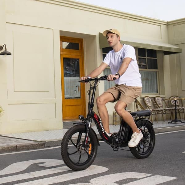 Fafrees F20 Elcykel för vuxna, 250W motor, 16Ah litiumbatteri, 20" * 3,0" däck.