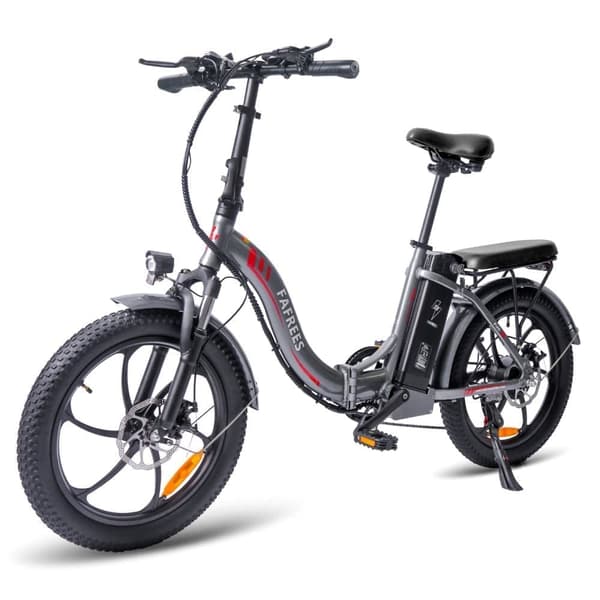 Fafrees F20 Elcykel för vuxna, 250W motor, 16Ah litiumbatteri, 20" * 3,0" däck.