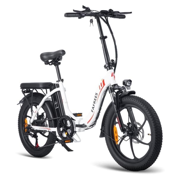 Fafrees F20 Elcykel för vuxna, 250W motor, 16Ah litiumbatteri, 20" * 3,0" däck.