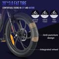 Miniatyrbild 8 av 10: Fafrees F20 Elcykel för vuxna, 250W motor, 16Ah litiumbatteri, 20" * 3,0" däck.