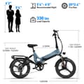 Miniatyrbild 2 av 7: MIHOGO RX Elcykel: 37 km/h, 64 km räckvidd, 500 W motor, lätt elcykel med magnesiumram för stadspendling