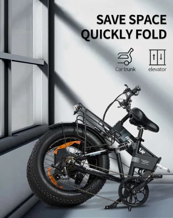 Ridstar H20PRO 20" hopfällbar elcykel: Dubbla 1000W-motorer, 48V 23Ah-batteri, hydrauliska bromsar och lätt pendlingsdesign