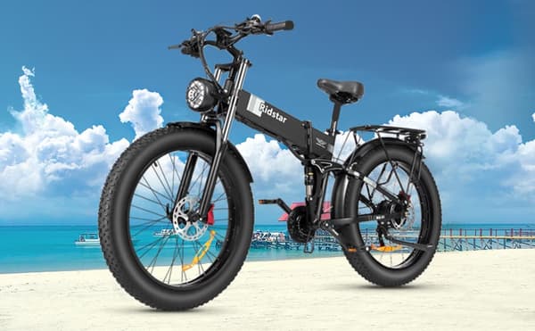 Ridstar H26PRO 26" Hopfällbar Elcykel: 1000W Motor, 48V 23Ah Batteri, Hydrauliska Bromsar & EU-lager