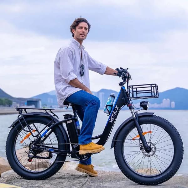 Ridstar MN-26 26" Hopfällbar Elcykel: 1500W Motor, 48V 20Ah Batteri, Dubbel Fjädring & LCD-färgdisplay