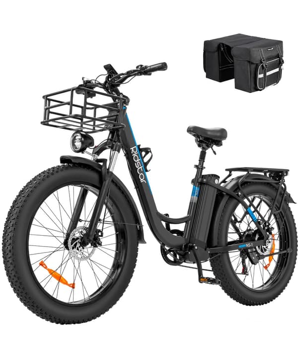 Ridstar MN-26 26" Hopfällbar Elcykel: 1500W Motor, 48V 20Ah Batteri, Dubbel Fjädring & LCD-färgdisplay