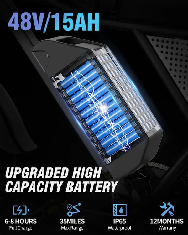 Ridstar Q20mini 20" kompakti sähköpyörä: 1000W moottori, 48V 15Ah akku, Shimano 7-nopeuksinen ja erittäin kannettava muotoilu