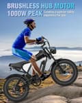 Pikkukuva 2 / 11: Ridstar Q20mini 20" kompakti sähköpyörä: 1000W moottori, 48V 15Ah akku, Shimano 7-nopeuksinen ja erittäin kannettava muotoilu
