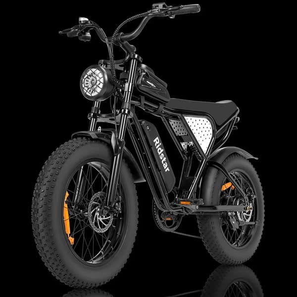 Ridstar Q20mini 20" kompakti sähköpyörä: 1000W moottori, 48V 15Ah akku, Shimano 7-nopeuksinen ja erittäin kannettava muotoilu