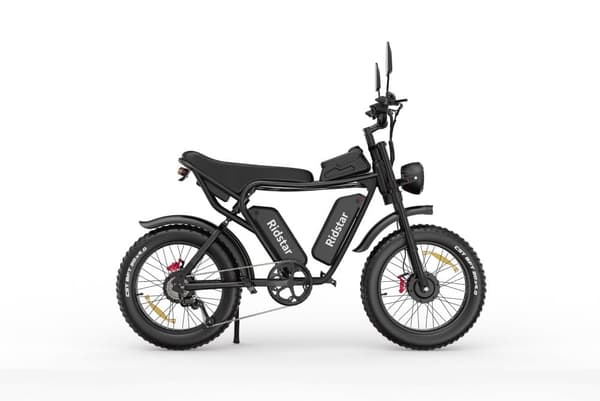 Ridstar Q20Pro 20" Elcykel med dubbla motorer: 2x1000W motorer, dubbla 52V 20Ah batterier, hydrauliska bromsar och terrängcykling