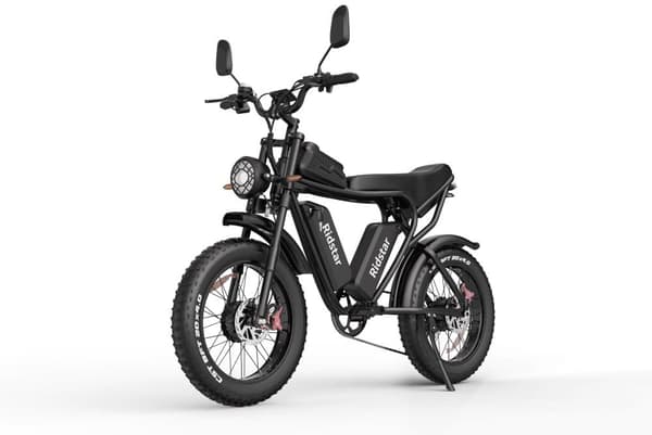 Ridstar Q20Pro 20" Elcykel med dubbla motorer: 2x1000W motorer, dubbla 52V 20Ah batterier, hydrauliska bromsar och terrängcykling