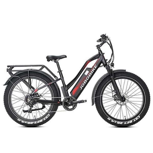 FAT BIKE Joobike Robin Step-thru elcykel, 26" hjul, 250W 48V 14ah svart