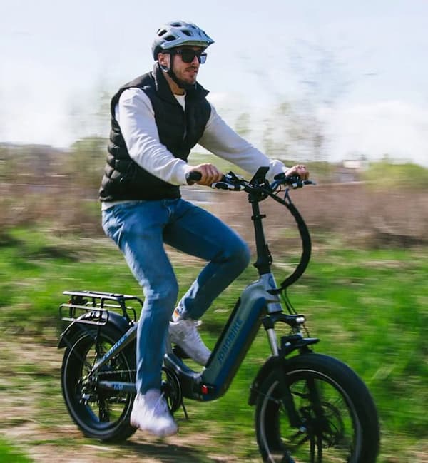 FAT BIKE elcykel Jobobike Romer fällbart hjul 20" 250W 48V 14Ah blå