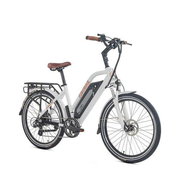 Joobike Commuter elcykel 18" aluminium, 26" hjul 250W 36V 18.2AH 90KM vit