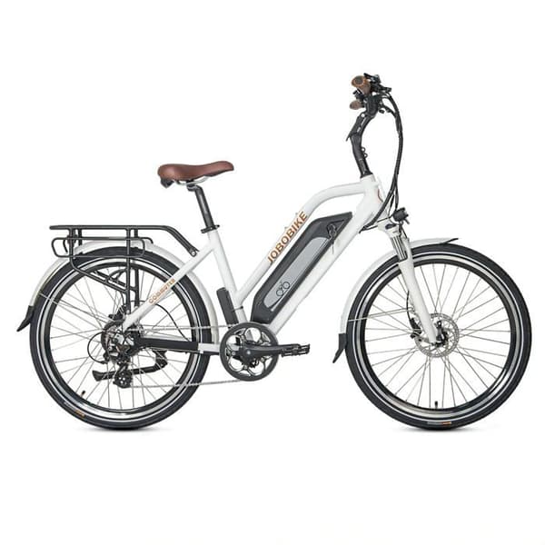 Joobike Commuter elcykel 18" aluminium, 26" hjul 250W 36V 18.2AH 90KM vit